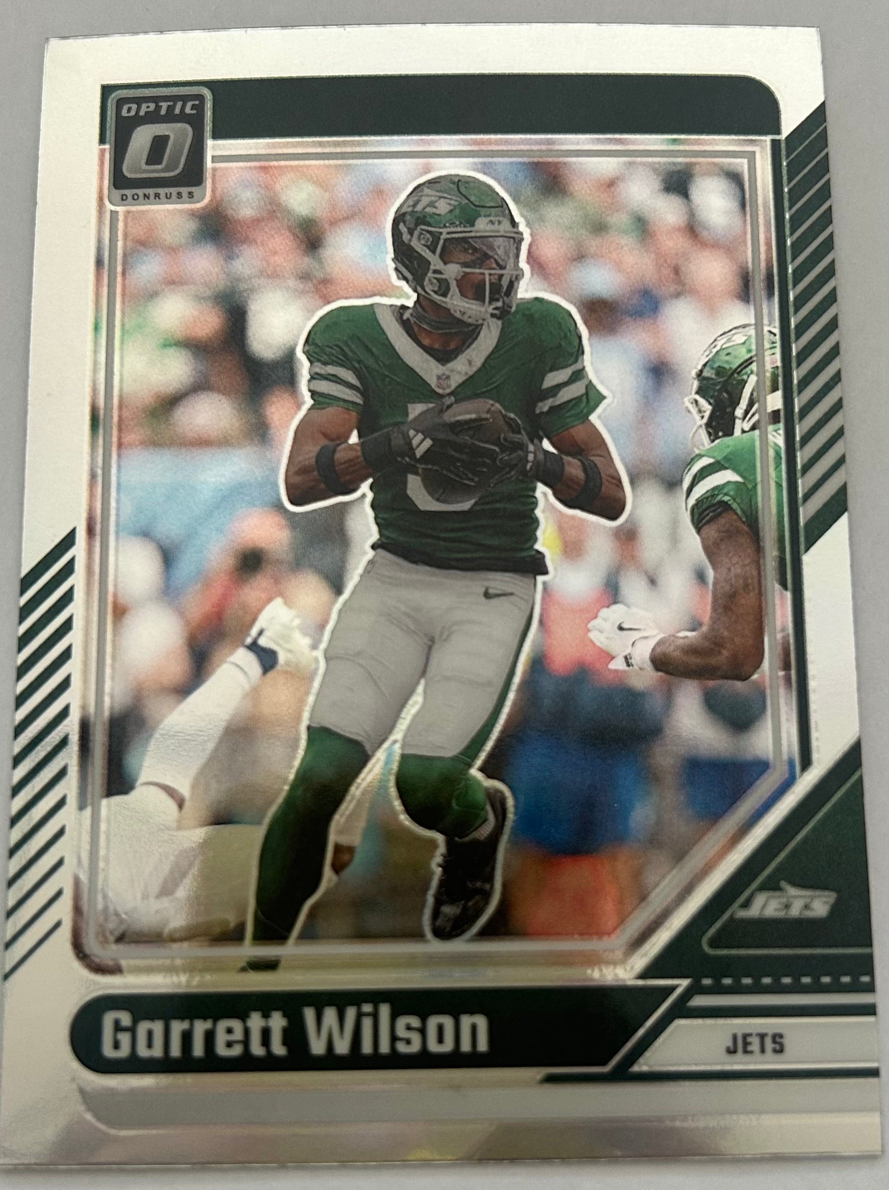 Garrett Wilson Jets True Silver Optic Card #153