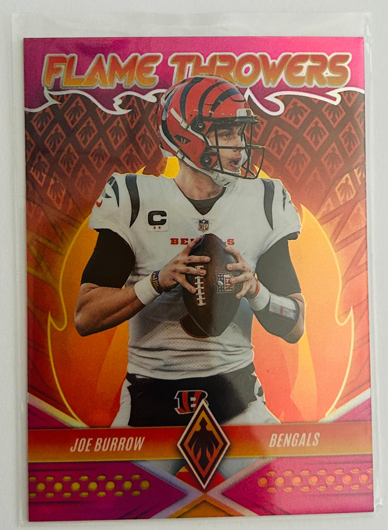 2022 Panini Phoenix Joe Burrow #FT-7 Flame Throwers Cincinnati Bengals